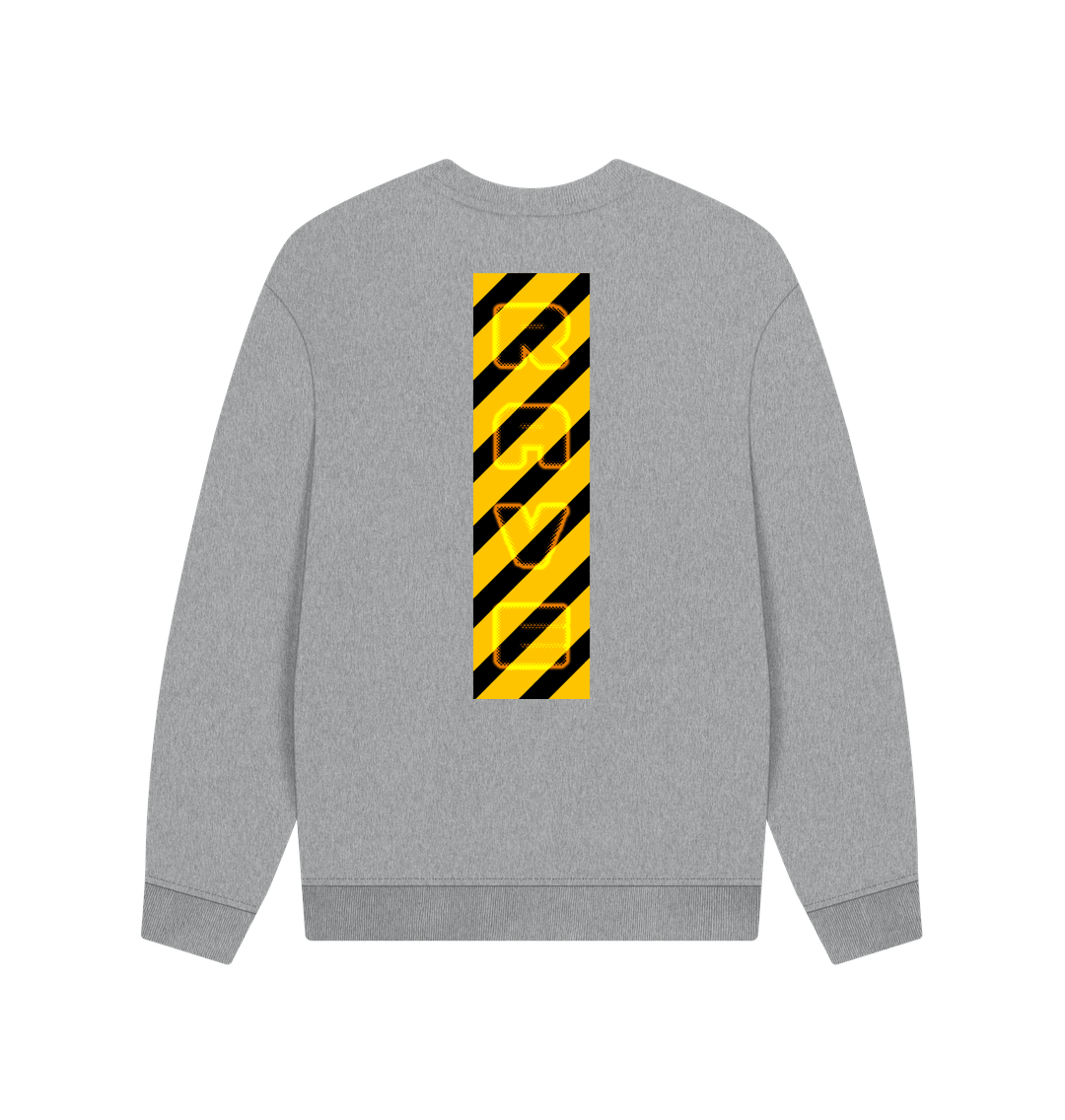 Athletic Grey Rave Tape Sweater