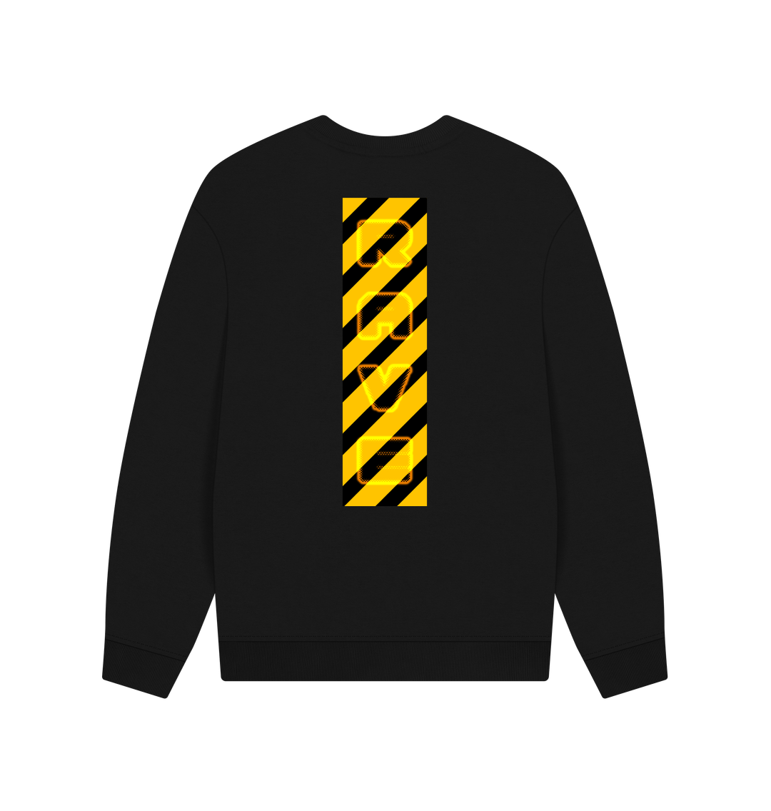 Black Rave Tape Sweater