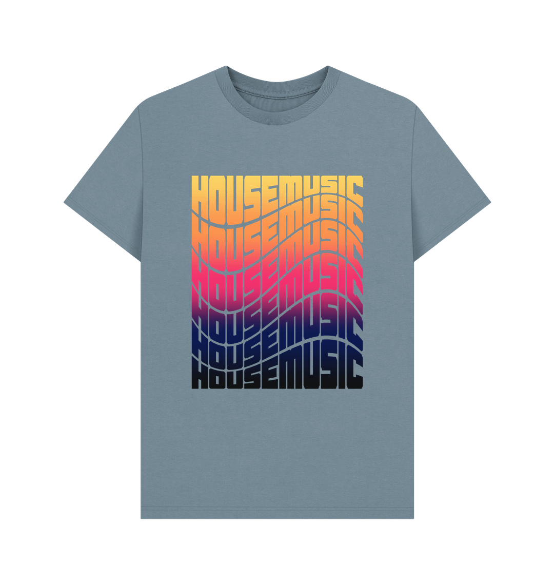 Stone Blue House Music - mens tee